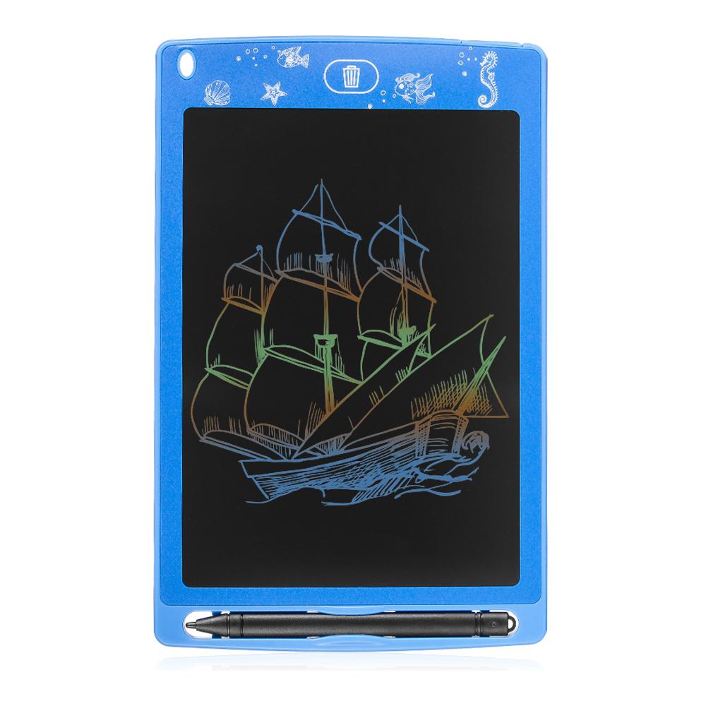 Tableta LCD portátil de dibujo y escritura con fondo multicolor de 8,5 pulgadas