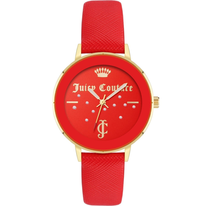 Reloj Juicy Couture JC1264GPRD Mujer Analogico Cuarzo con Correa de Polipiel