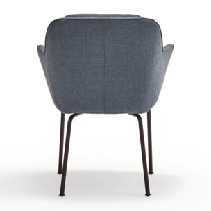 Silla Sadira azul oscuro 2P/Caja