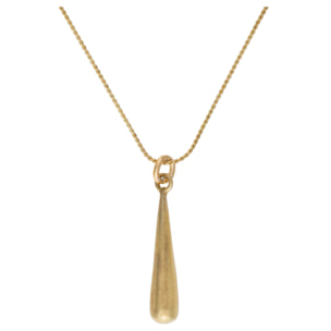 Gargantilla colgante dorado chapado"fine-drop"
