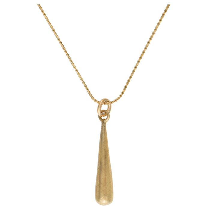 Gargantilla colgante dorado chapado"fine-drop"