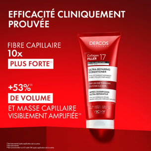 Dercos Collagen Filler - Après-Shampoing Fortifiant Réparateur Intense Anti-Casse
