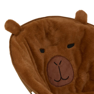 Fauteuil enfant Faltem pliable H.50cm marron