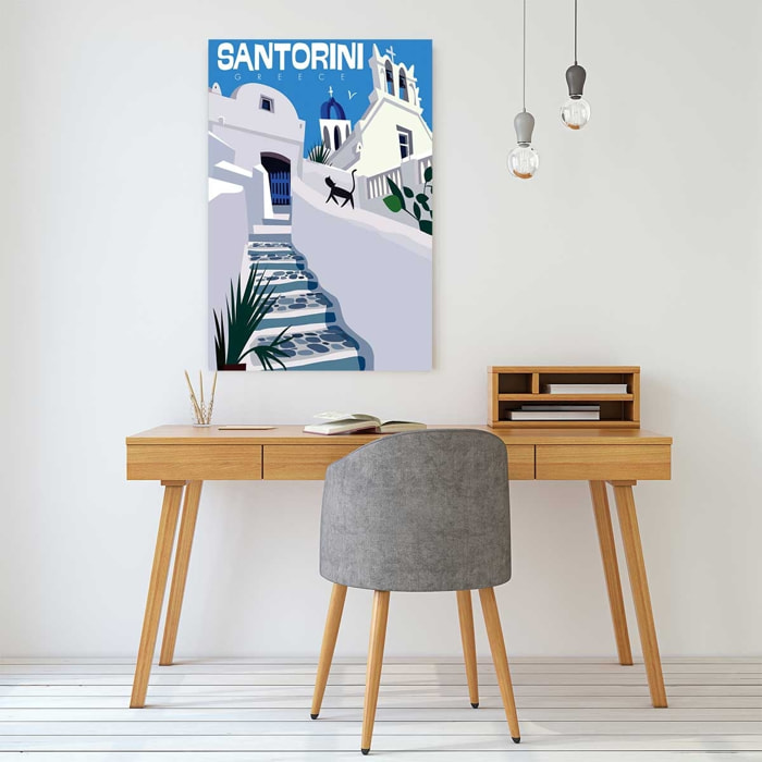 Tableau santorini Toile imprimée