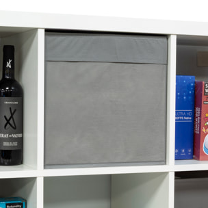 Caja de almacenamiento plegable con base convertible en tapa. 34x38x34 cm.