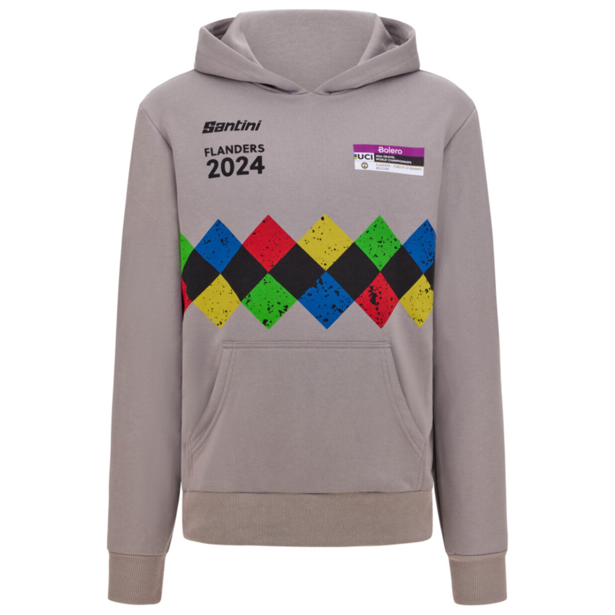 2024 Uci Gravel World Championships - Sweat À Capuche Leuven - Gris - Unisex