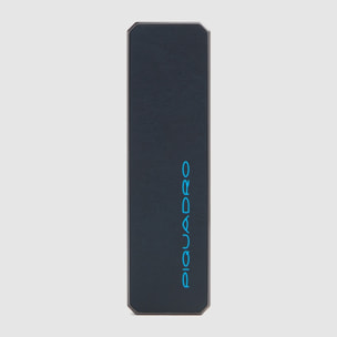 Piquadro Portachiavi personalizzabile in pelle con tracker