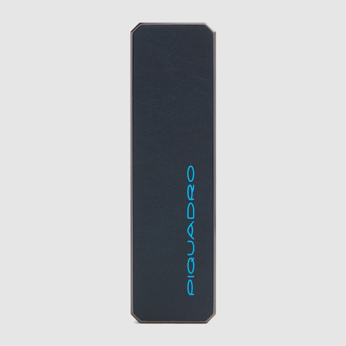 Piquadro Portachiavi personalizzabile in pelle con tracker