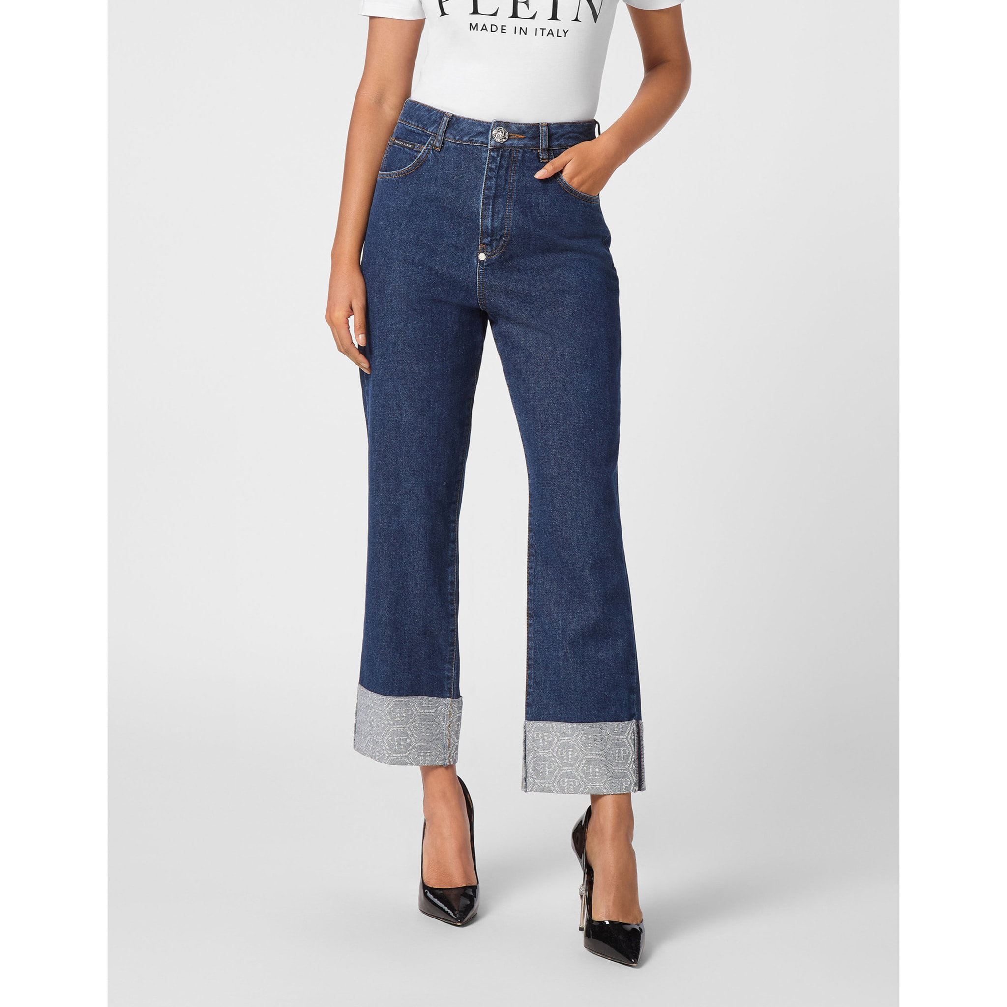 PHILIPP PLEIN Pantalones vaqueros Loose Fit MONOGRAM