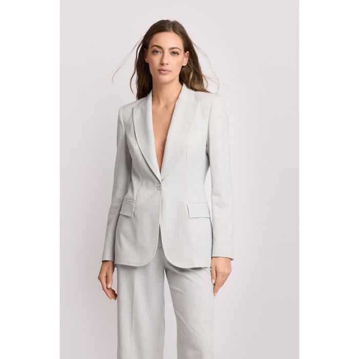 Kocca - Giacca monopetto sartoriale Donna, Tinta unita, Scollo a V