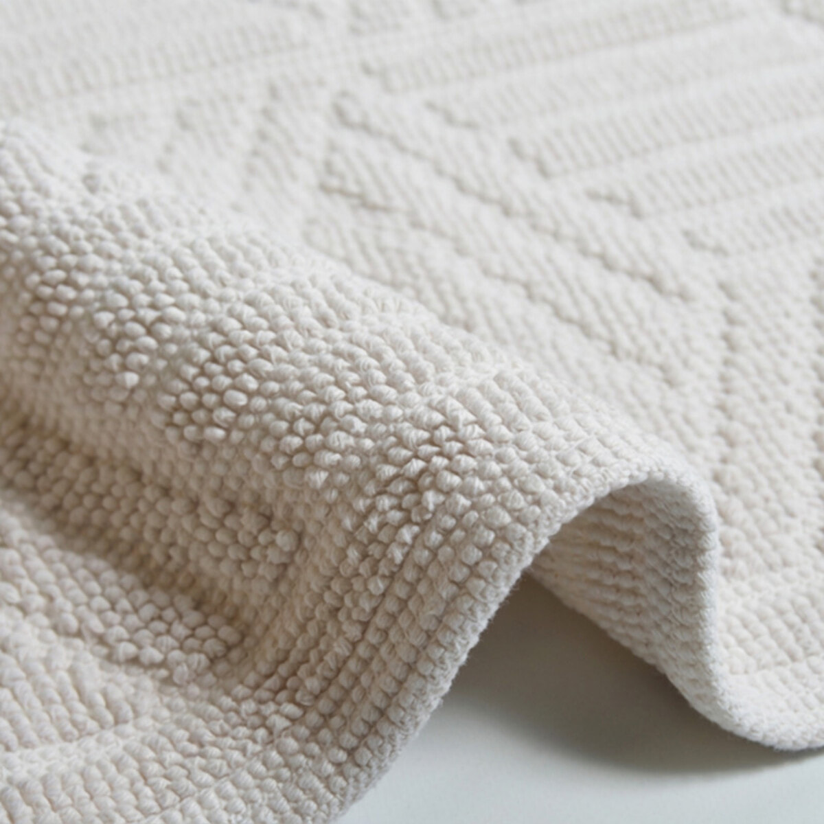 Tapis de bain Coton CUBO 50x80cm Blanc Spirella