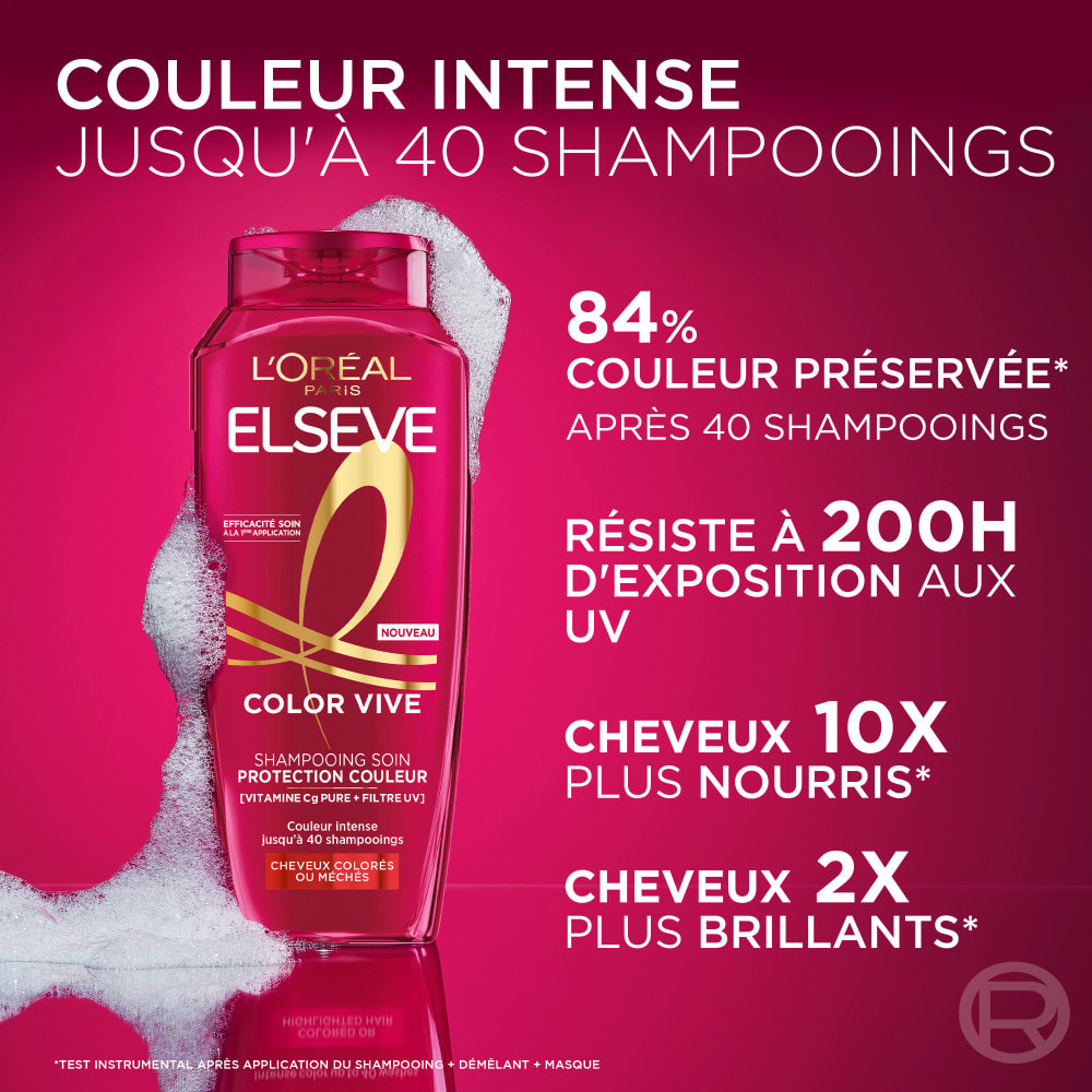 Lot de 6 - L’Oréal Paris Elseve Color Vive Shampooing Protection Couleur 500ml