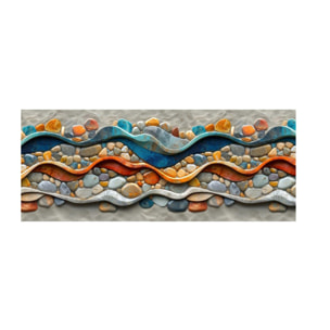 Tappeto Passatoia Cucina Disegno Sabbia