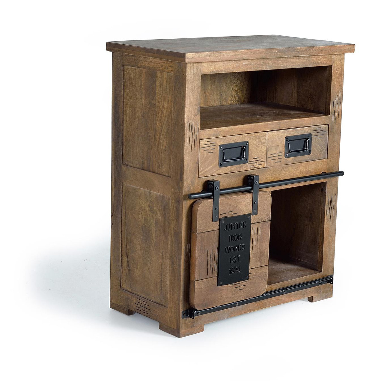 Aparador de Madera de Mango Estilo Industrial