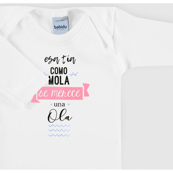 Body bebé manga larga frases americano