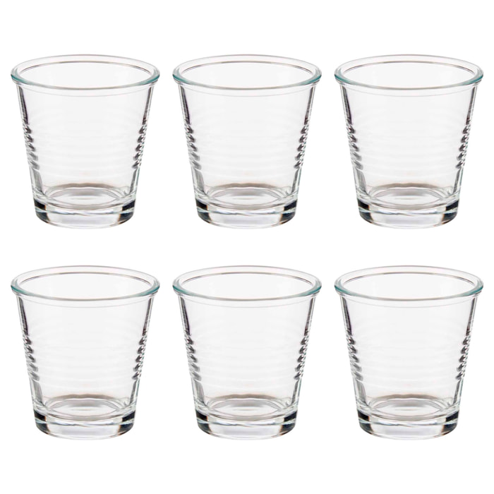 Set 6 vasos cafe 90ml colección vivalto