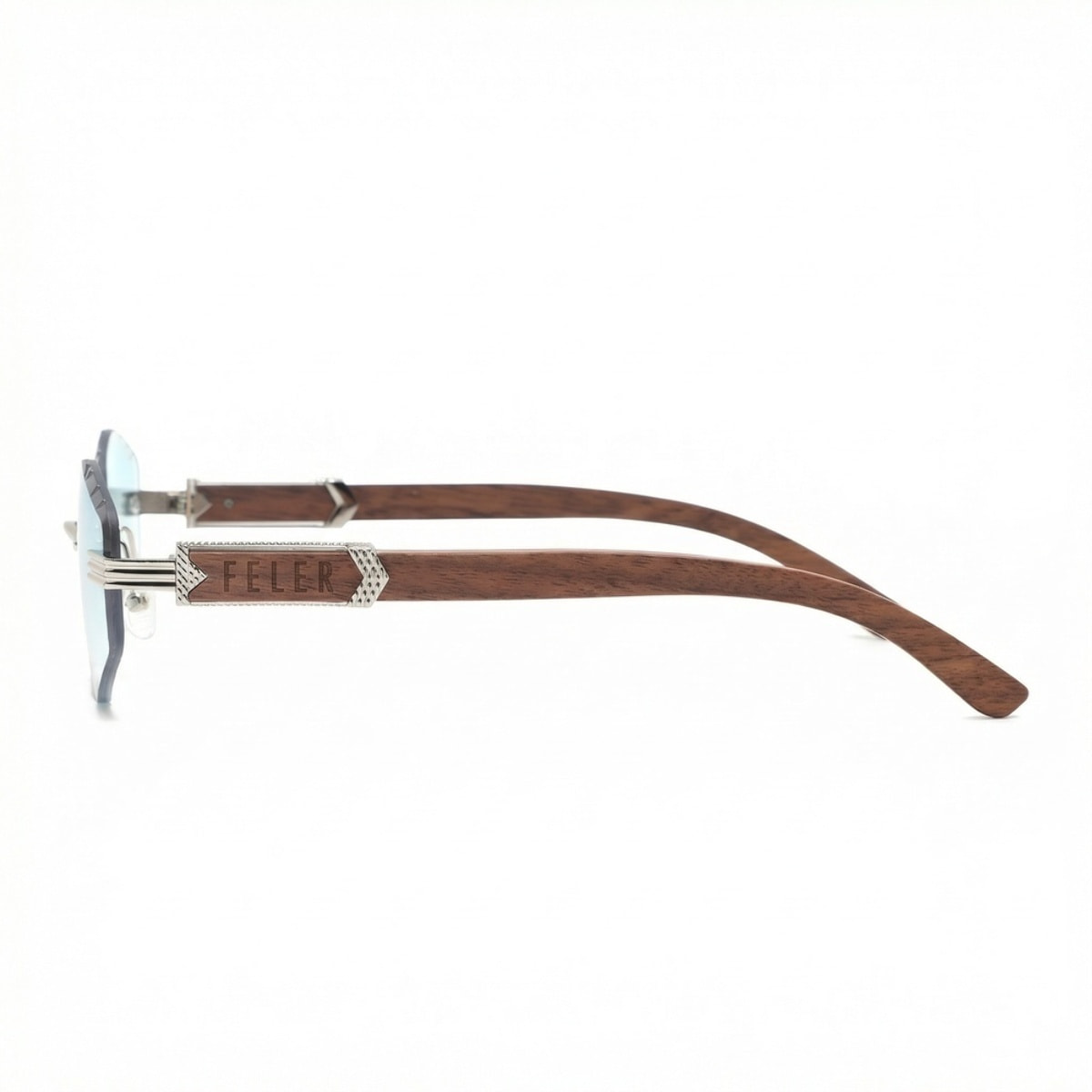Gafas de Sol Feler 1819-3 Polarizadas de Madera Unisex 57 mm