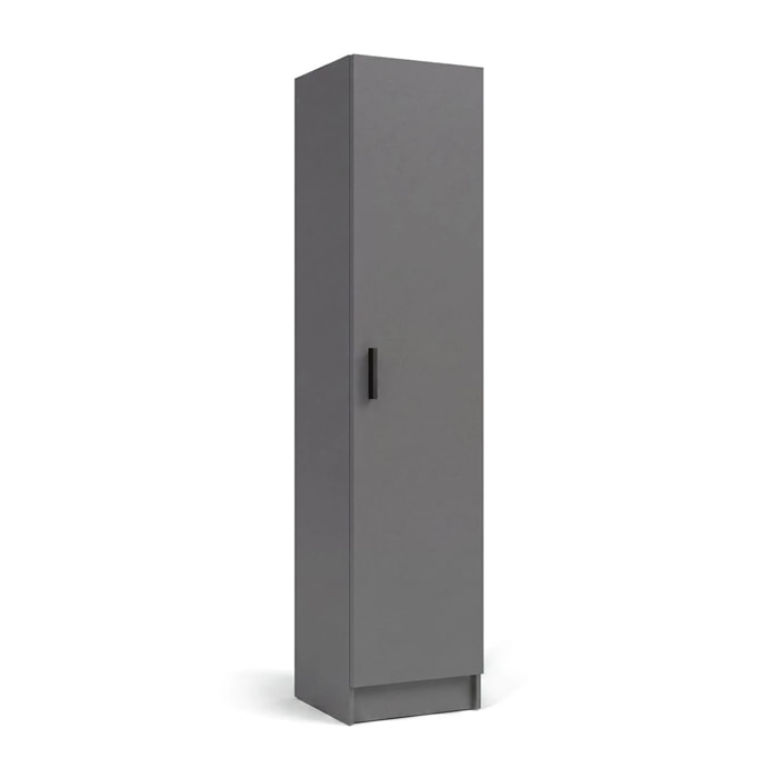 Armario de 1 puerta en gris grafito 37x180 cm Multi Useful Gris Grafito
