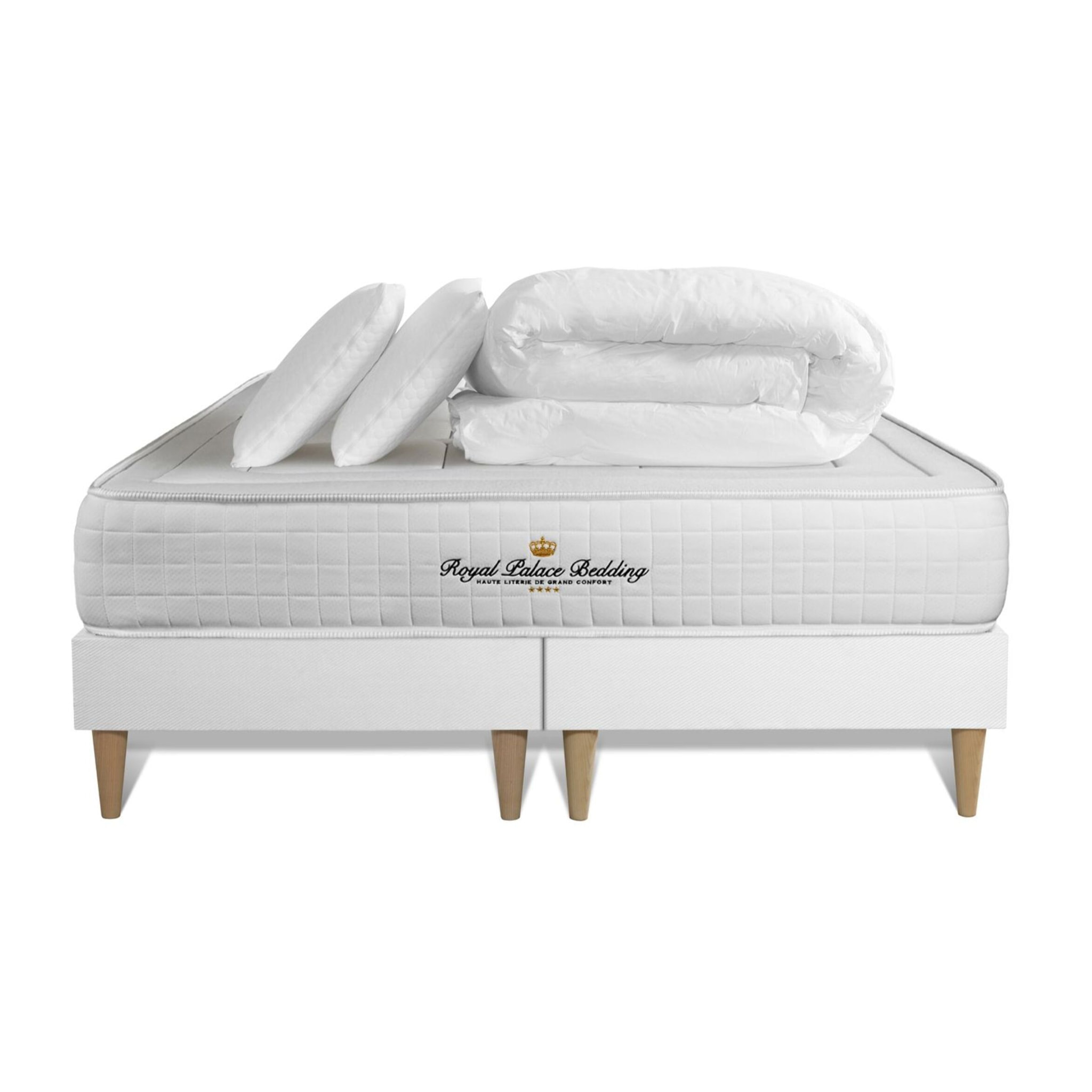 Ensemble 2p - Matelas Mémoire de forme - 24cm - Confort : Ferme - Balmoral