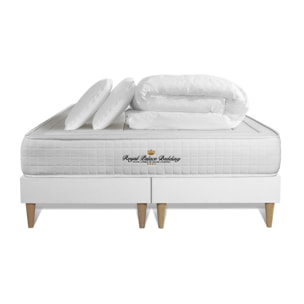 Ensemble 2p - Matelas Mémoire de forme - 24cm - Confort : Ferme - Balmoral