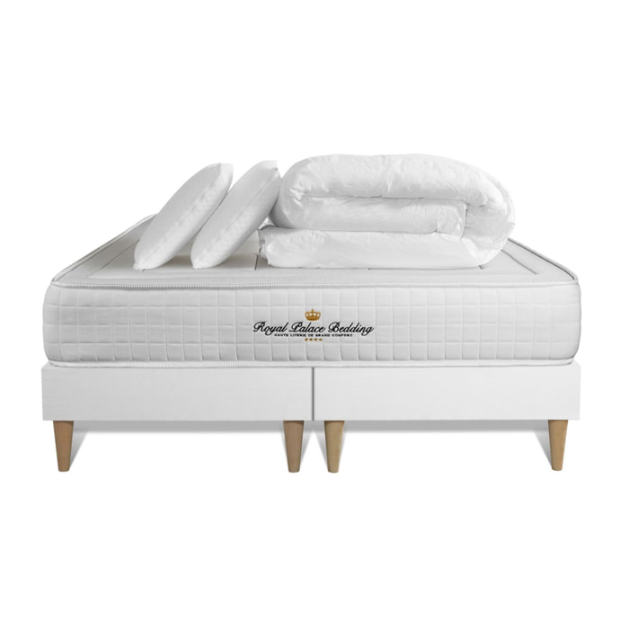 Ensemble 2p - Matelas Mémoire de forme - 24cm - Confort : Ferme - Balmoral