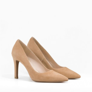 ZAPATOS DE SALÓN BEIGE ANTE RACHEL-TP