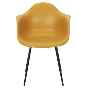 Fauteuil Gustav Jaune - Lot de 4