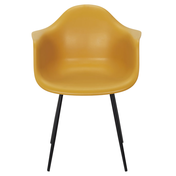 Fauteuil Gustav Jaune - Lot de 4