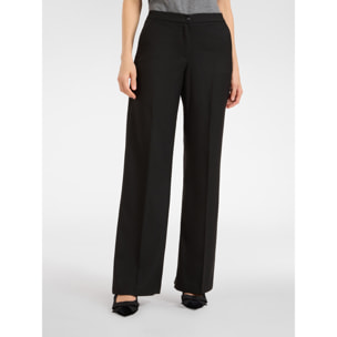 Elena Mirò - Pantalones de hombre en franela - Negro