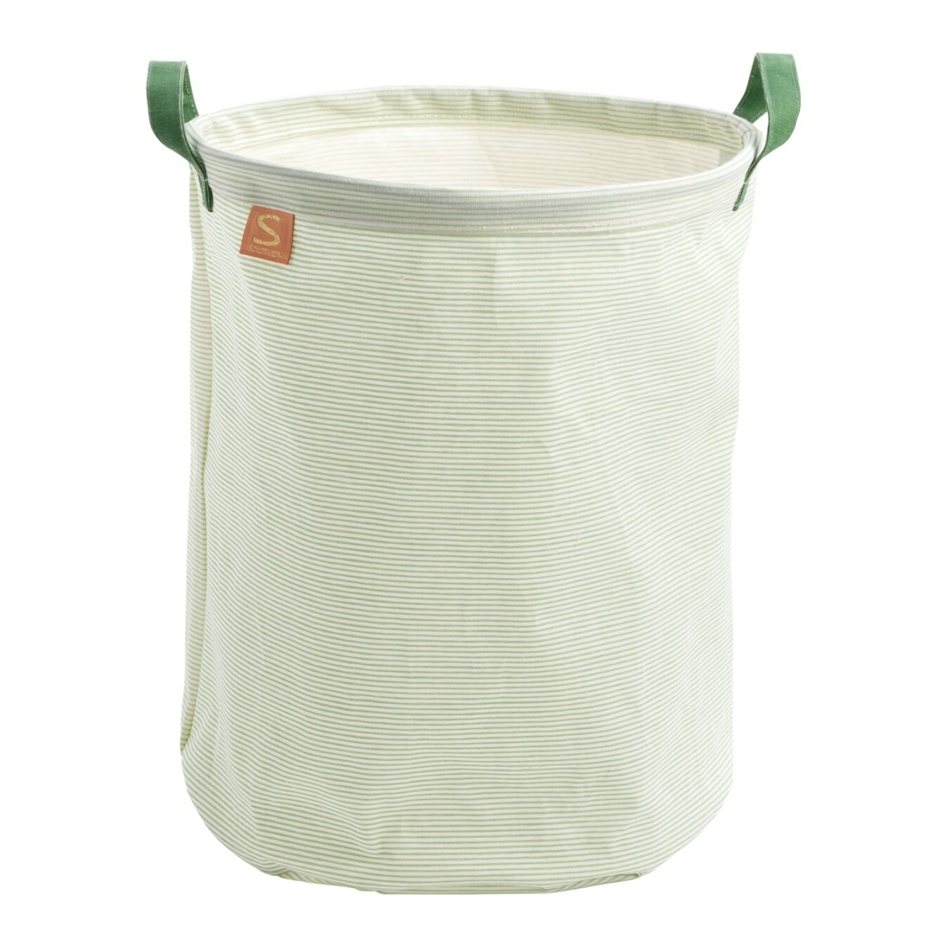 Panier de rangement tissu 31x39x31cm coton Vert tilleul