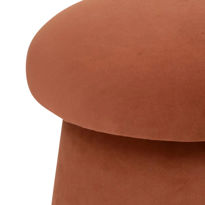 Pouf "Noa" D37cm ambre