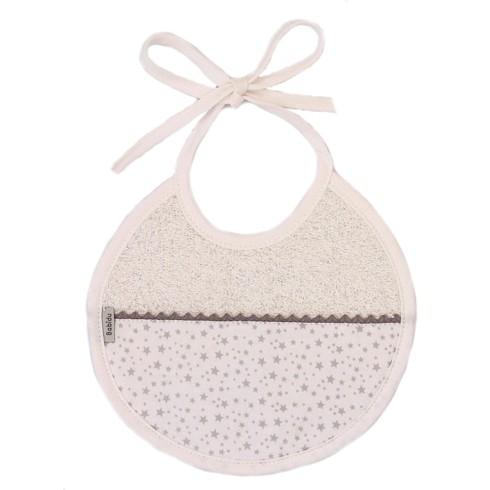 Babero Redondo Multiestrellas Rosa Talla Uni