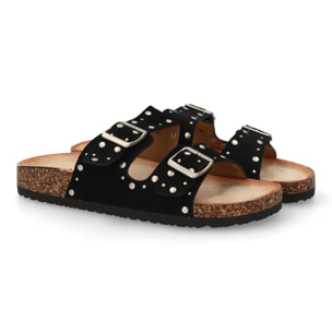 Sandalia bio mujer cómoda con tachuelas