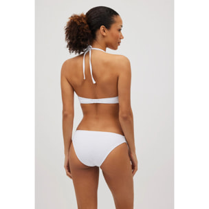 Set bikini push-up doppio strutturato bianco