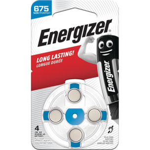 Energizer - Pack de 6 Blisters de 4 Piles - 675 - Piles Auditives Zinc Air