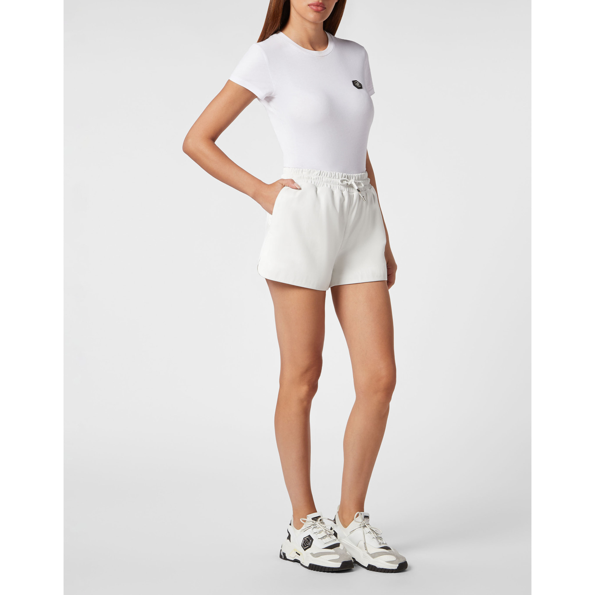 PHILIPP PLEIN Leather Shorts