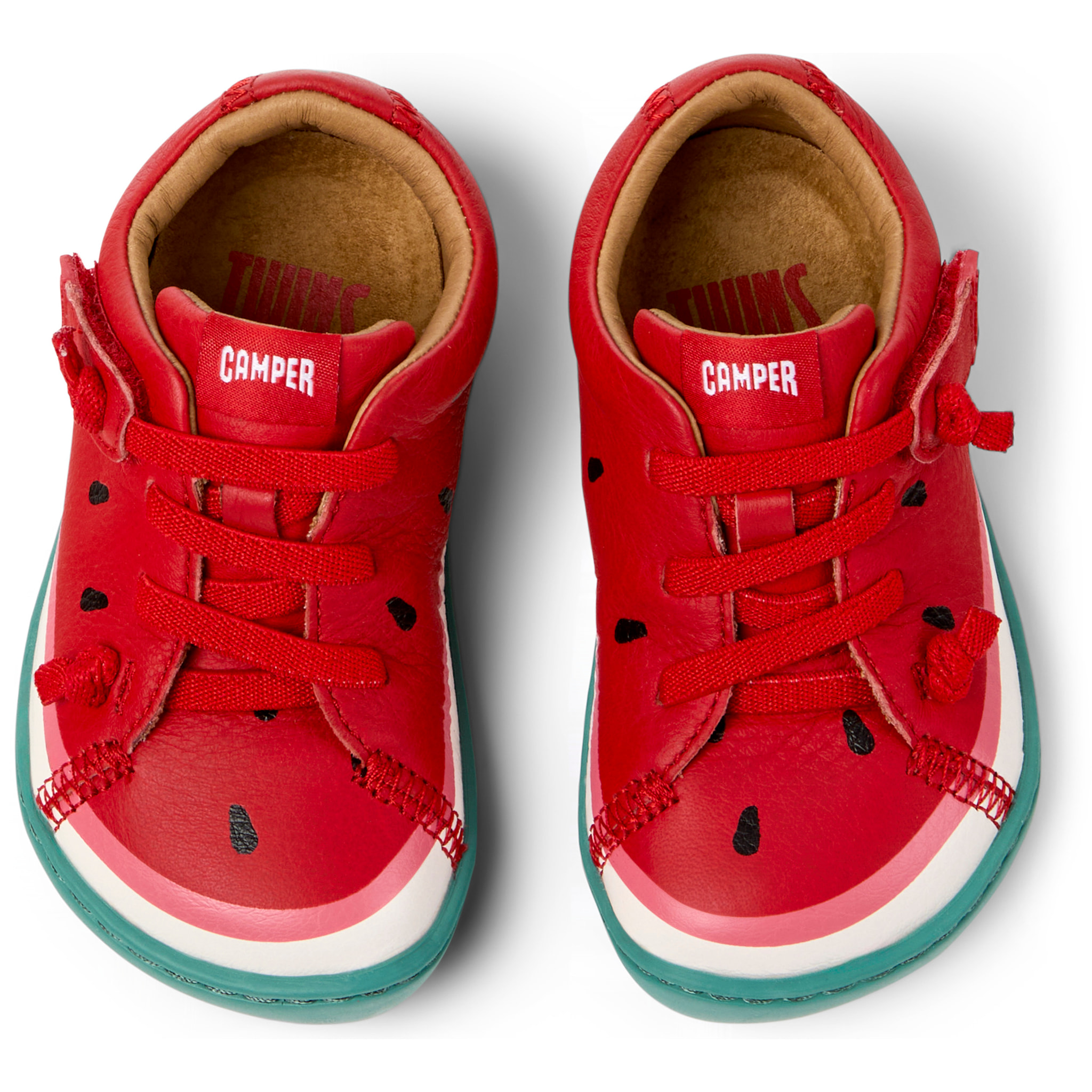 Zapatillas - CAMPER Peu Cami Twins - Rojo - Cuero liso