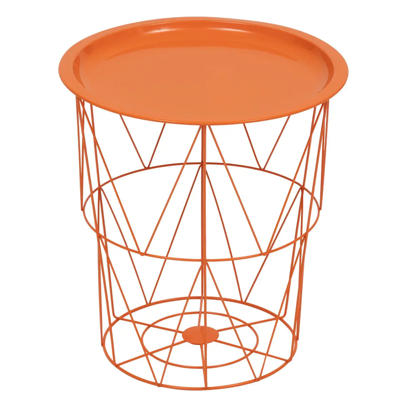 Table d’appoint "Kumi" orange 40x37x37cm