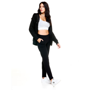 Pantalón de chándal básico con costuras verticales para mujer de Leone