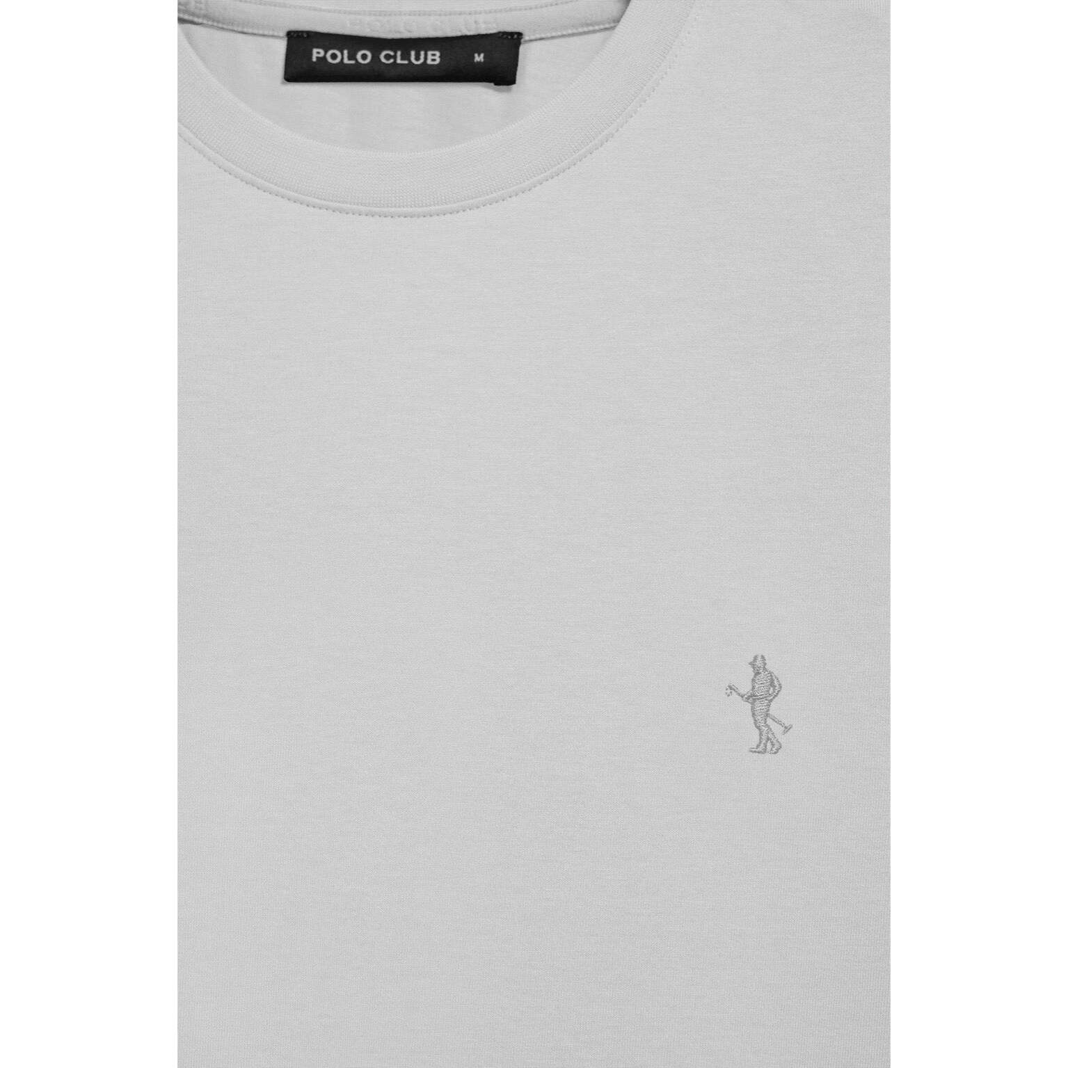 Camiseta blanca básica de cuello redondo y bordado Rigby Best