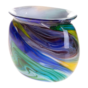 Vaso Astratto Ovale 24 5Xh 21 - Pezzi 1 - Colore: Multicolore - 24,5xH21x15 cm - Bianchi Dino