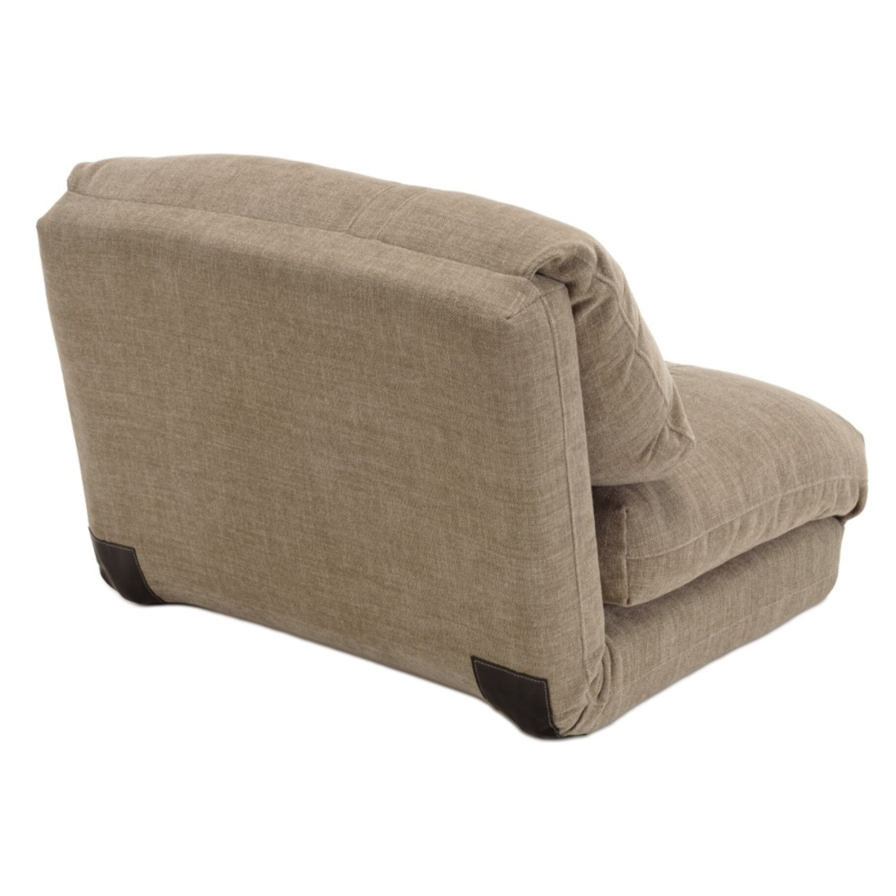 ANGELE - Chauffeuse 1 place multi-position en tissu couleur taupe