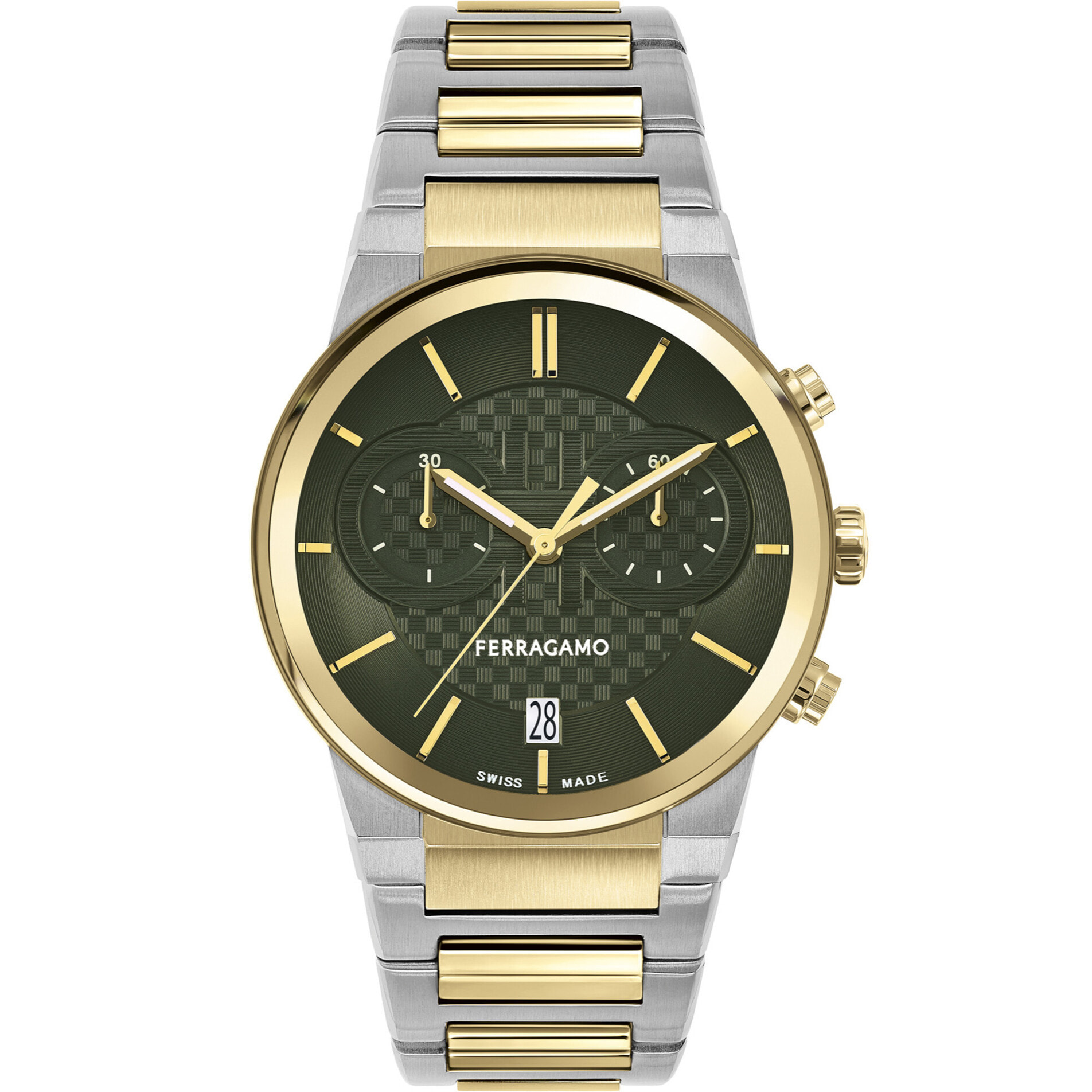 Ferragamo Quartz Chronograph Watch Me-Ferragamo Sapphire Chr