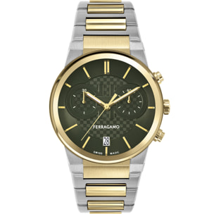 Ferragamo Quartz Chronograph Watch Me-Ferragamo Sapphire Chr