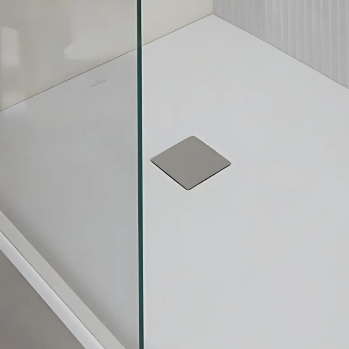 Receveur antidérapant Planeo acrylique stone white