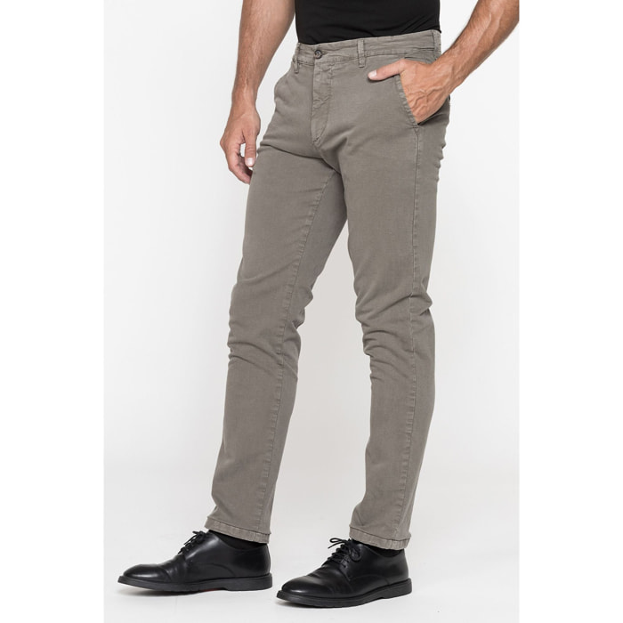 PANTALONE CHINO MOD. 624 IN GABARDINA STRETCH PESANTE