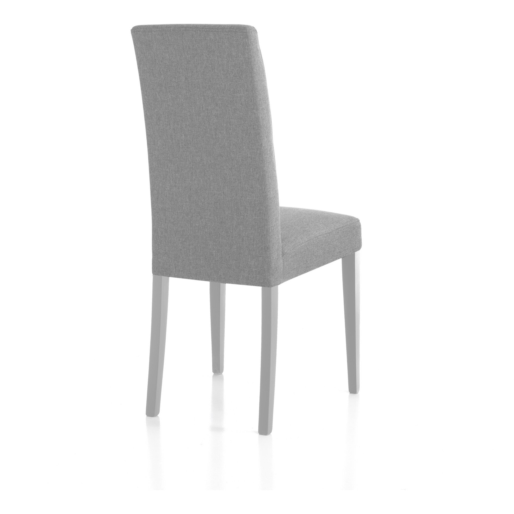 Tomasucci Ensemble de 2 chaises LELLA en tissu gris