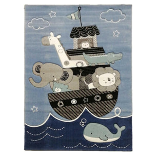 Tapis enfant Animaux dans un bateau