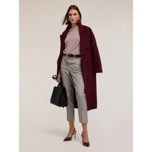 Motivi - Pantalones regulares a rayas - Gris