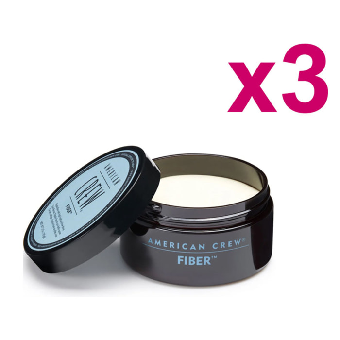 AMERICAN CREW Kit Cera Fiber 3 Pezzi x 85gr